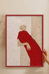 HOMEPACK Ahşap Çerçeveli Tablo Çerçeveli Poster Sanatsal Modern Duvar Dekoru BEK-8404