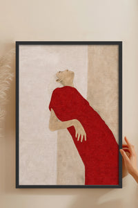 HOMEPACK Ahşap Çerçeveli Tablo Çerçeveli Poster Sanatsal Modern Duvar Dekoru BEK-8404