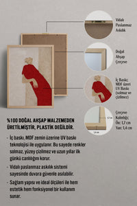 HOMEPACK Ahşap Çerçeveli Tablo Çerçeveli Poster Sanatsal Modern Duvar Dekoru BEK-8404