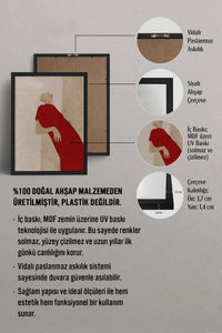 HOMEPACK Ahşap Çerçeveli Tablo Çerçeveli Poster Sanatsal Modern Duvar Dekoru BEK-8404