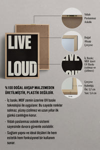 HOMEPACK Ahşap Çerçeveli Tablo Çerçeveli Poster Sanatsal Modern Duvar Dekoru BEK-8405