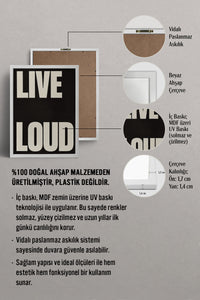 HOMEPACK Ahşap Çerçeveli Tablo Çerçeveli Poster Sanatsal Modern Duvar Dekoru BEK-8405