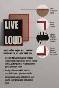 HOMEPACK Ahşap Çerçeveli Tablo Çerçeveli Poster Sanatsal Modern Duvar Dekoru BEK-8405