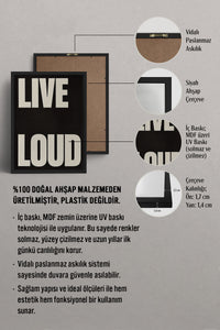 HOMEPACK Ahşap Çerçeveli Tablo Çerçeveli Poster Sanatsal Modern Duvar Dekoru BEK-8405