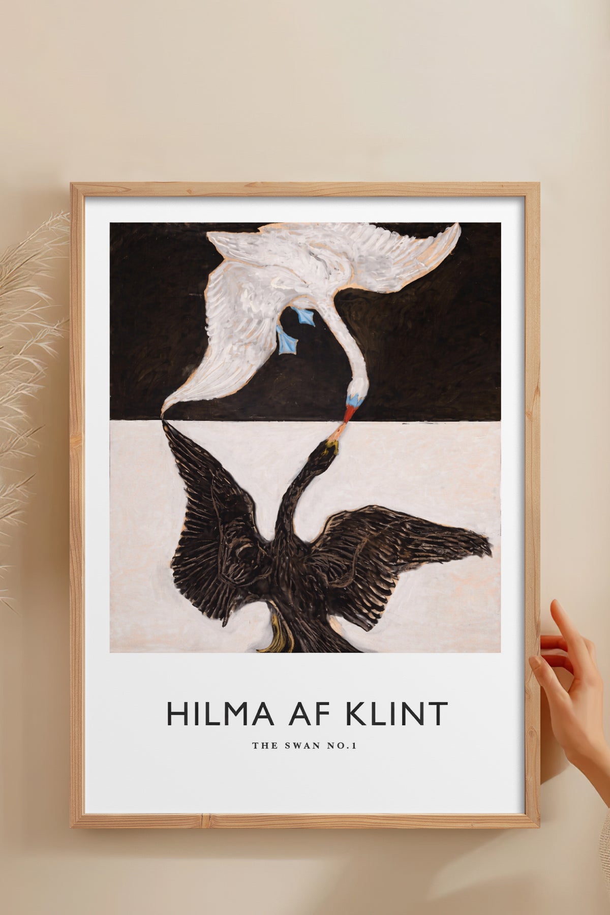 HOMEPACK Ahşap Çerçeveli Tablo Çerçeveli Poster Sanatsal Modern Duvar Dekoru BEK-8406