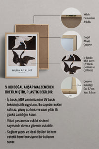 HOMEPACK Ahşap Çerçeveli Tablo Çerçeveli Poster Sanatsal Modern Duvar Dekoru BEK-8406