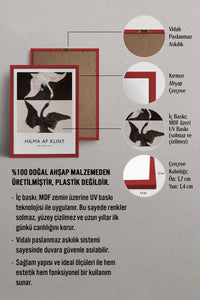 HOMEPACK Ahşap Çerçeveli Tablo Çerçeveli Poster Sanatsal Modern Duvar Dekoru BEK-8406