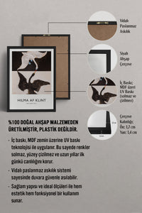 HOMEPACK Ahşap Çerçeveli Tablo Çerçeveli Poster Sanatsal Modern Duvar Dekoru BEK-8406