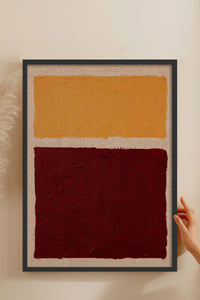 HOMEPACK Ahşap Çerçeveli Tablo Çerçeveli Poster Sanatsal Modern Duvar Dekoru BEK-8407