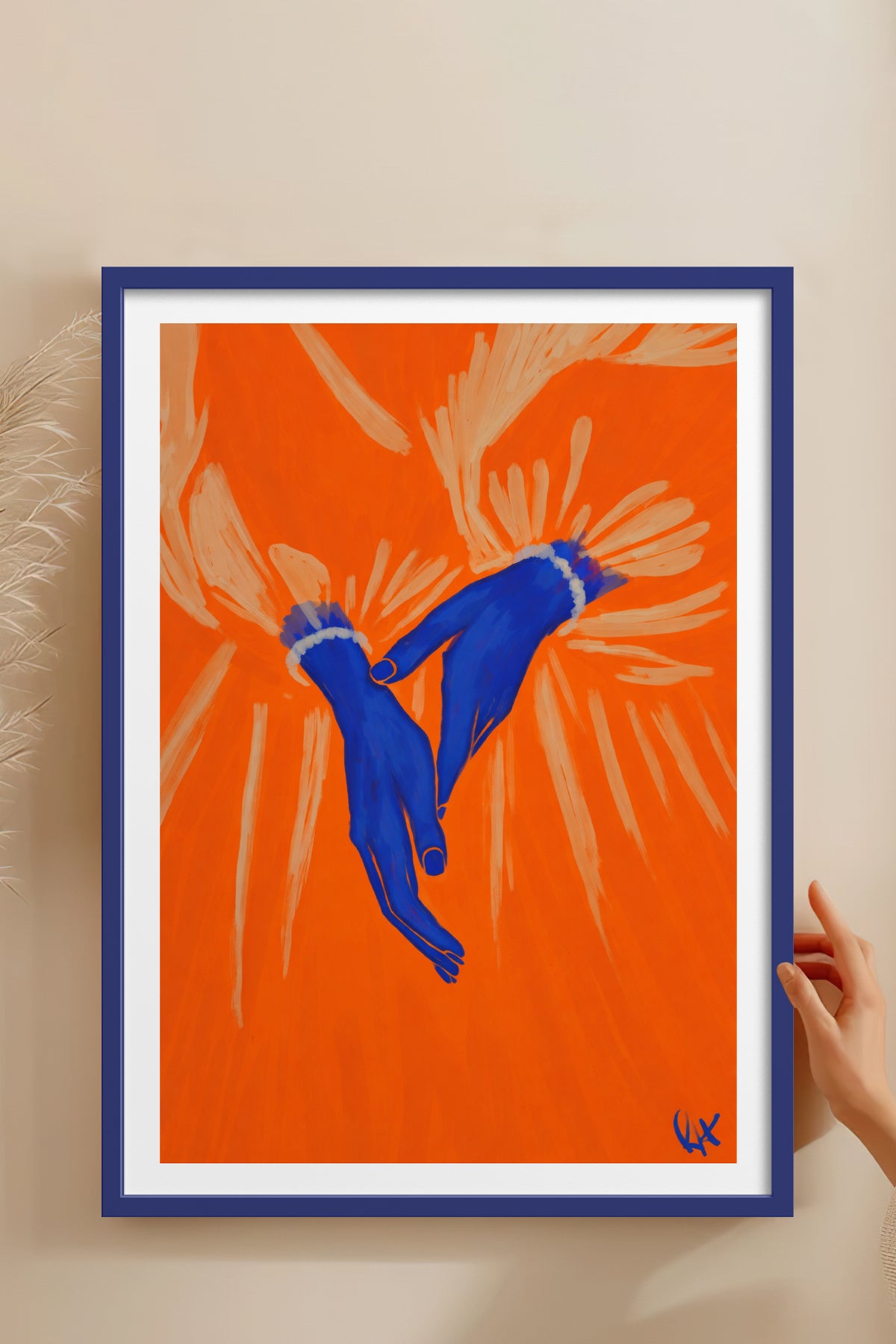 HOMEPACK Ahşap Çerçeveli Tablo Çerçeveli Poster Sanatsal Modern Duvar Dekoru BEK-8408