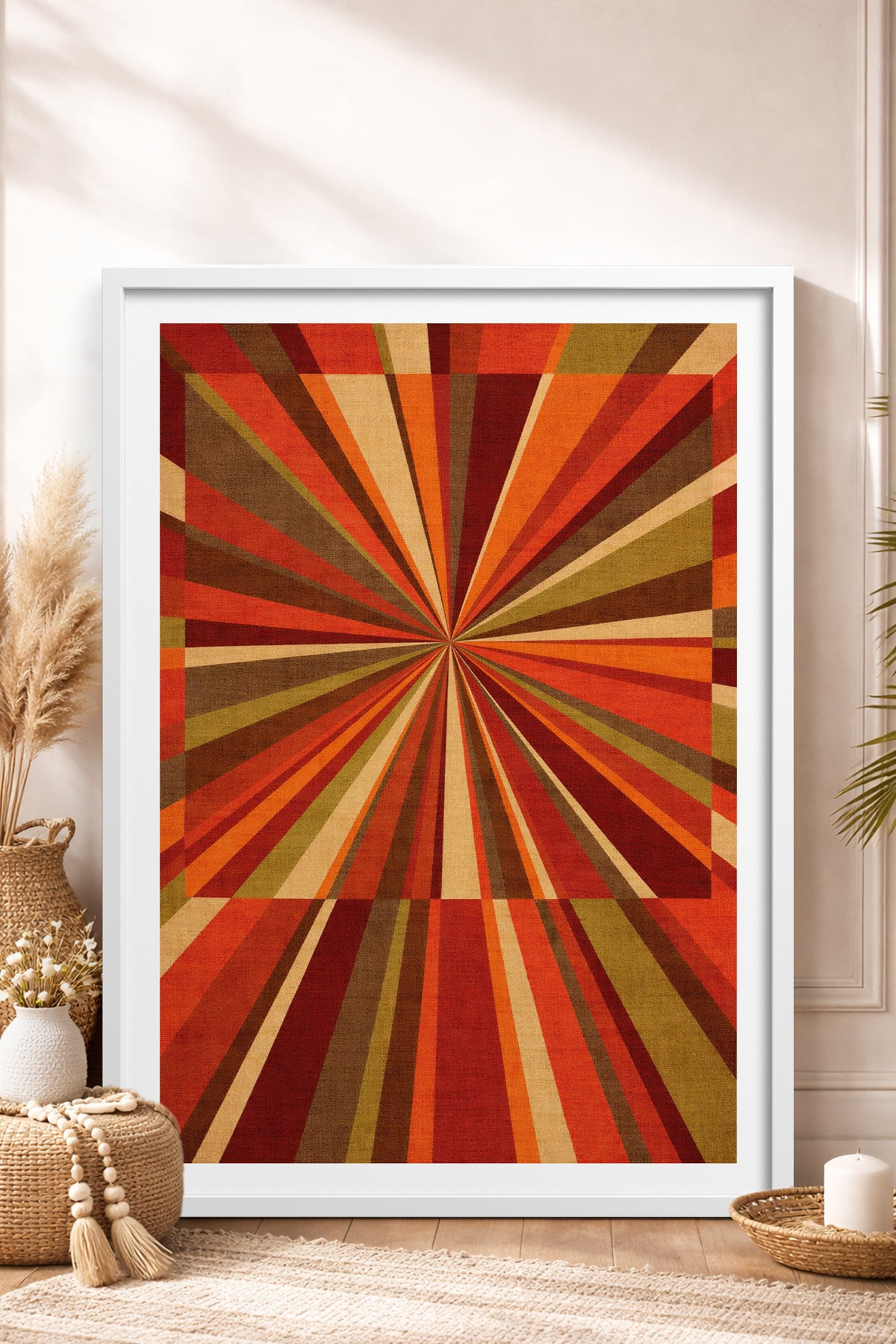 HOMEPACK Ahşap Çerçeveli Tablo Çerçeveli Poster Sanatsal Modern Duvar Dekoru BEK-8409