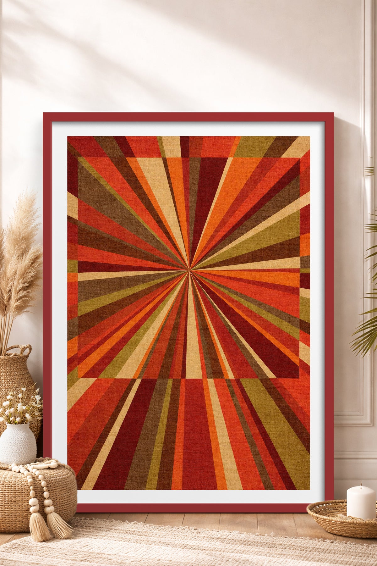 HOMEPACK Ahşap Çerçeveli Tablo Çerçeveli Poster Sanatsal Modern Duvar Dekoru BEK-8409