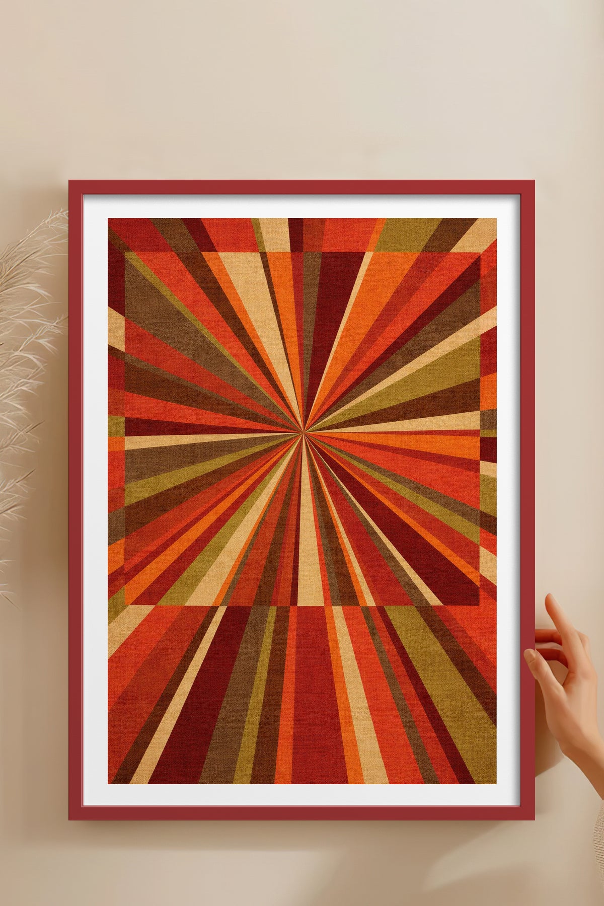 HOMEPACK Ahşap Çerçeveli Tablo Çerçeveli Poster Sanatsal Modern Duvar Dekoru BEK-8409