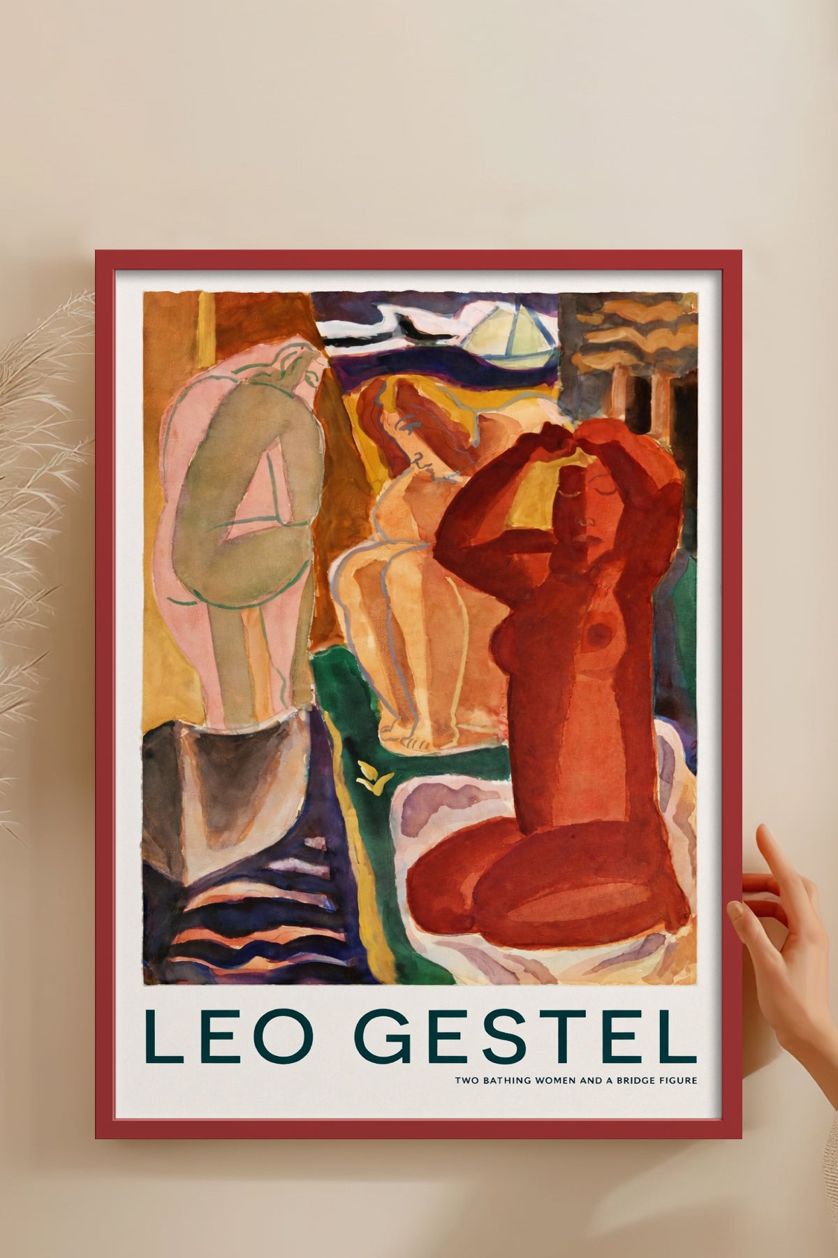 HOMEPACK Ahşap Çerçeveli Tablo Çerçeveli Poster Sanatsal Modern Duvar Dekoru BEK-8410