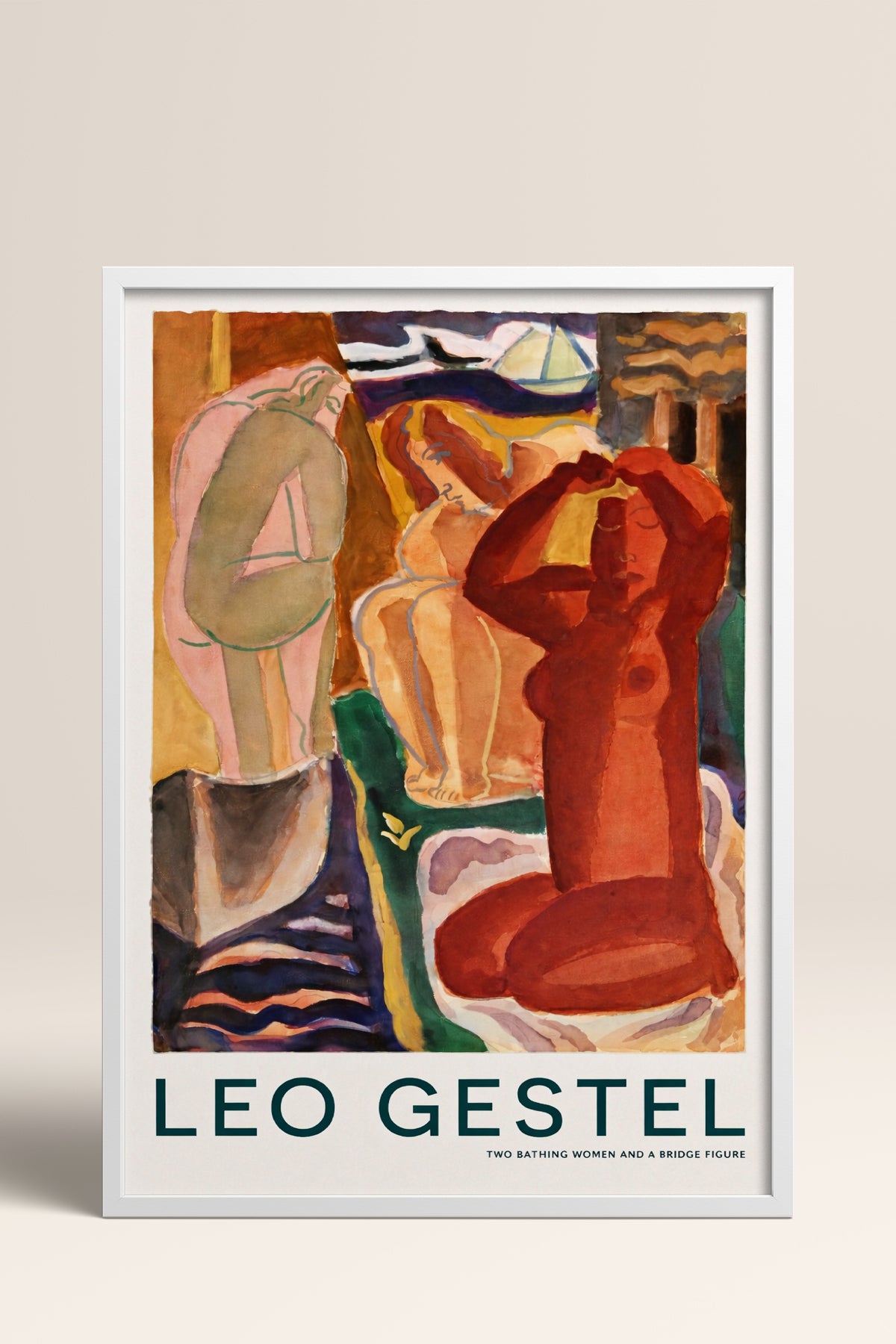 HOMEPACK Ahşap Çerçeveli Tablo Çerçeveli Poster Sanatsal Modern Duvar Dekoru BEK-8410