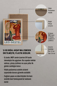HOMEPACK Ahşap Çerçeveli Tablo Çerçeveli Poster Sanatsal Modern Duvar Dekoru BEK-8410