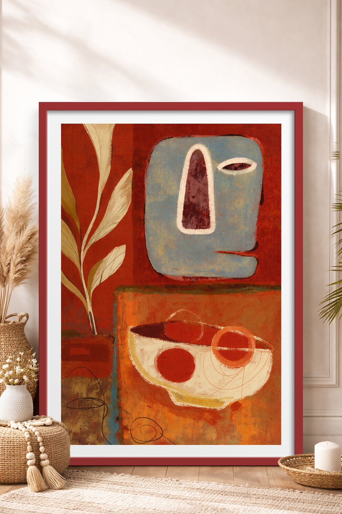 HOMEPACK Ahşap Çerçeveli Tablo Çerçeveli Poster Sanatsal Modern Duvar Dekoru BEK-8412