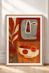 HOMEPACK Ahşap Çerçeveli Tablo Çerçeveli Poster Sanatsal Modern Duvar Dekoru BEK-8412