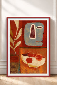 HOMEPACK Ahşap Çerçeveli Tablo Çerçeveli Poster Sanatsal Modern Duvar Dekoru BEK-8412