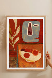 HOMEPACK Ahşap Çerçeveli Tablo Çerçeveli Poster Sanatsal Modern Duvar Dekoru BEK-8412