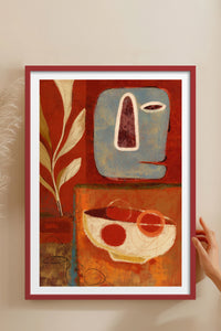 HOMEPACK Ahşap Çerçeveli Tablo Çerçeveli Poster Sanatsal Modern Duvar Dekoru BEK-8412
