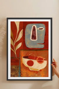 HOMEPACK Ahşap Çerçeveli Tablo Çerçeveli Poster Sanatsal Modern Duvar Dekoru BEK-8412