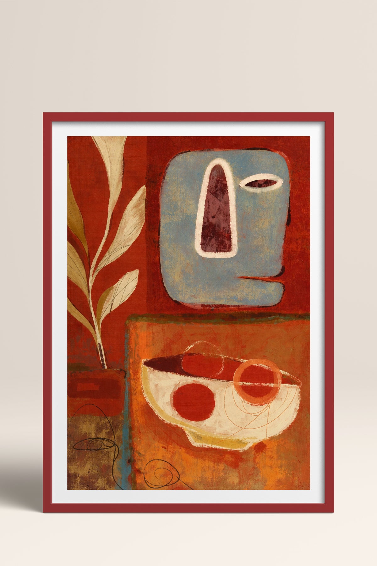 HOMEPACK Ahşap Çerçeveli Tablo Çerçeveli Poster Sanatsal Modern Duvar Dekoru BEK-8412