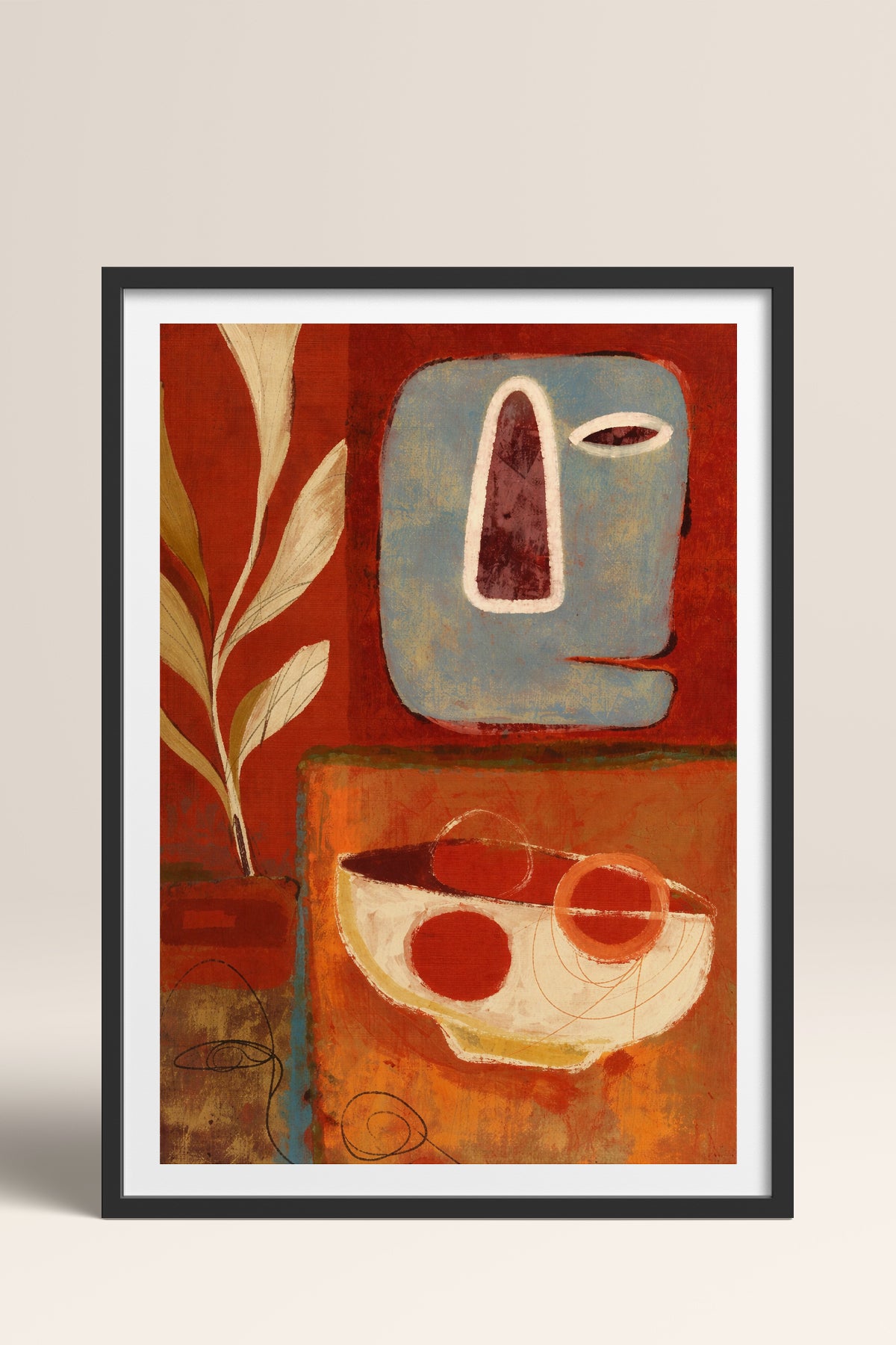 HOMEPACK Ahşap Çerçeveli Tablo Çerçeveli Poster Sanatsal Modern Duvar Dekoru BEK-8412