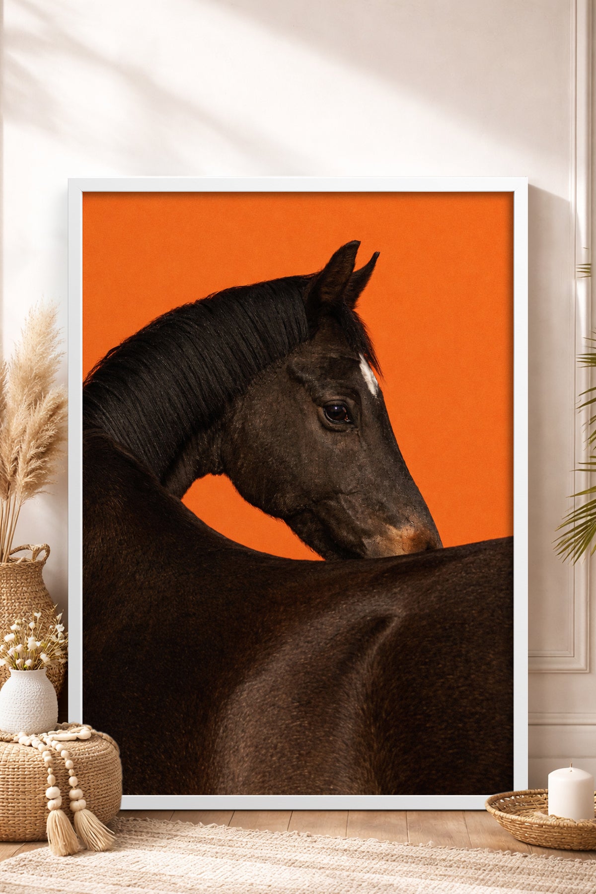 HOMEPACK Ahşap Çerçeveli Tablo Çerçeveli Poster Sanatsal Modern Duvar Dekoru BEK-8413