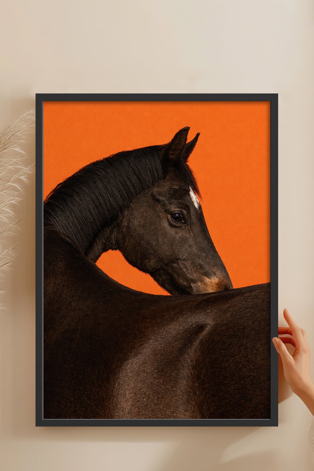 HOMEPACK Ahşap Çerçeveli Tablo Çerçeveli Poster Sanatsal Modern Duvar Dekoru BEK-8413