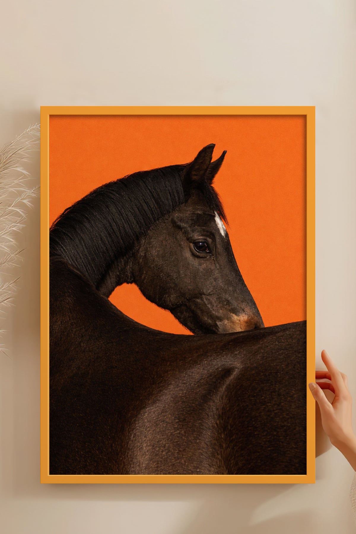HOMEPACK Ahşap Çerçeveli Tablo Çerçeveli Poster Sanatsal Modern Duvar Dekoru BEK-8413