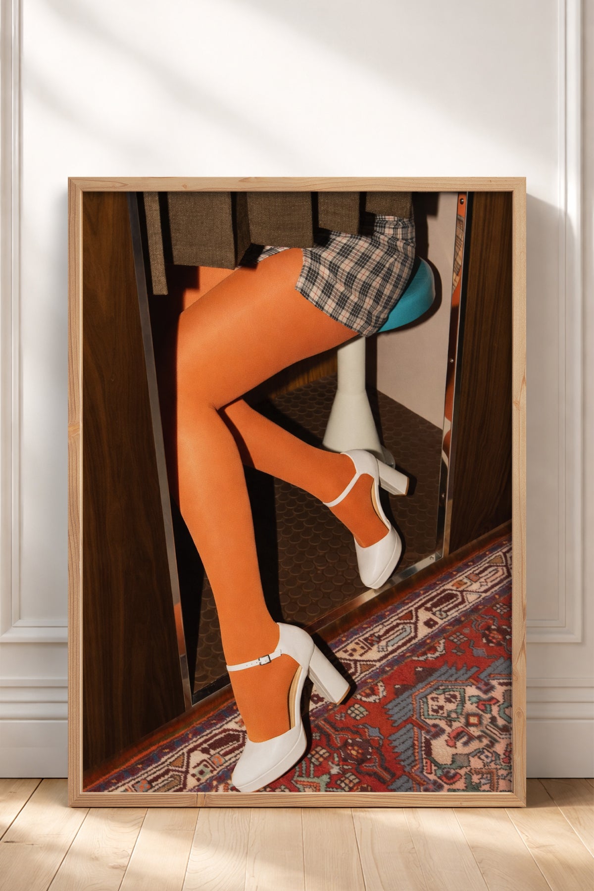 HOMEPACK Ahşap Çerçeveli Tablo Çerçeveli Poster Sanatsal Modern Duvar Dekoru BEK-8414