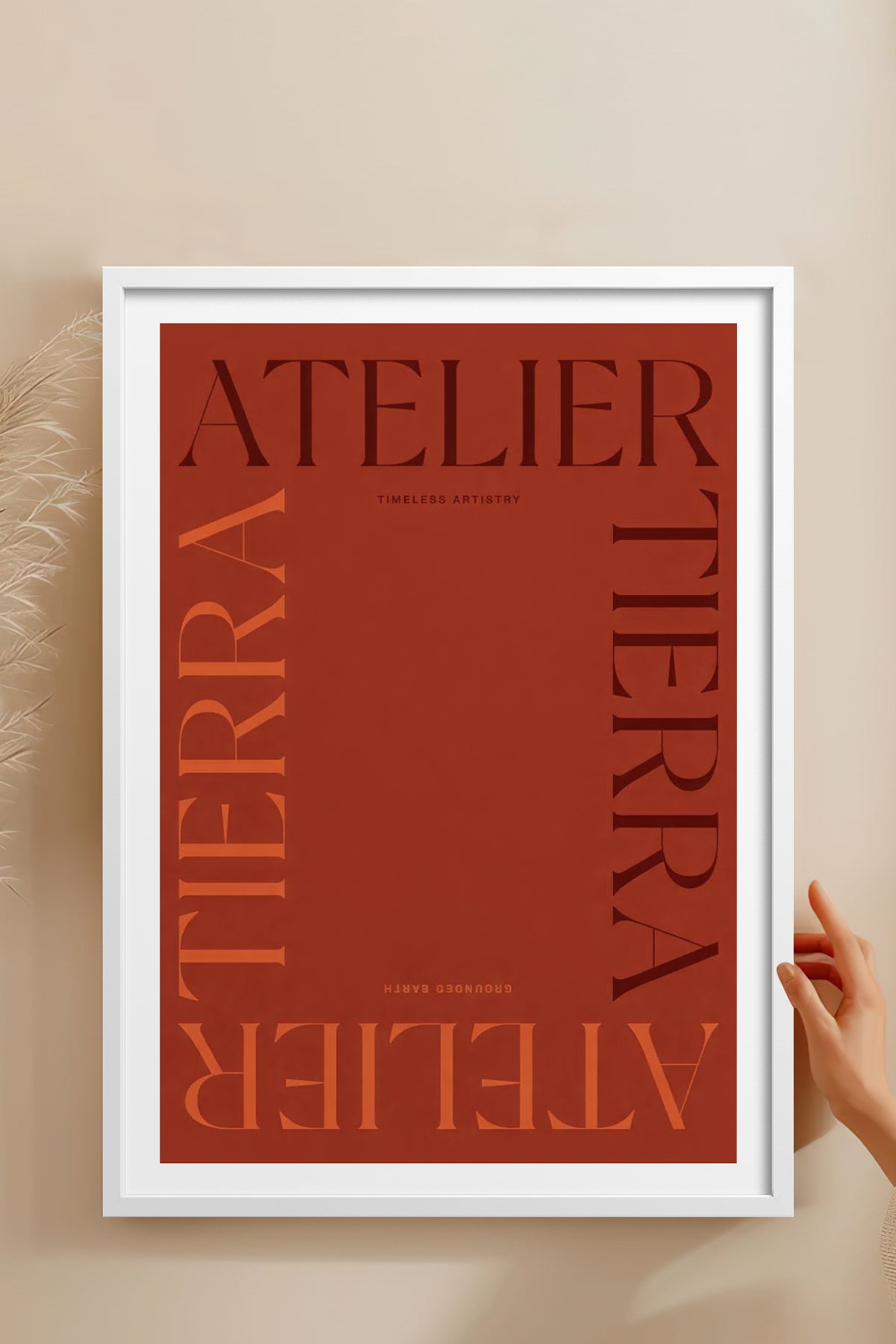HOMEPACK Ahşap Çerçeveli Tablo Çerçeveli Poster Sanatsal Modern Duvar Dekoru BEK-8415