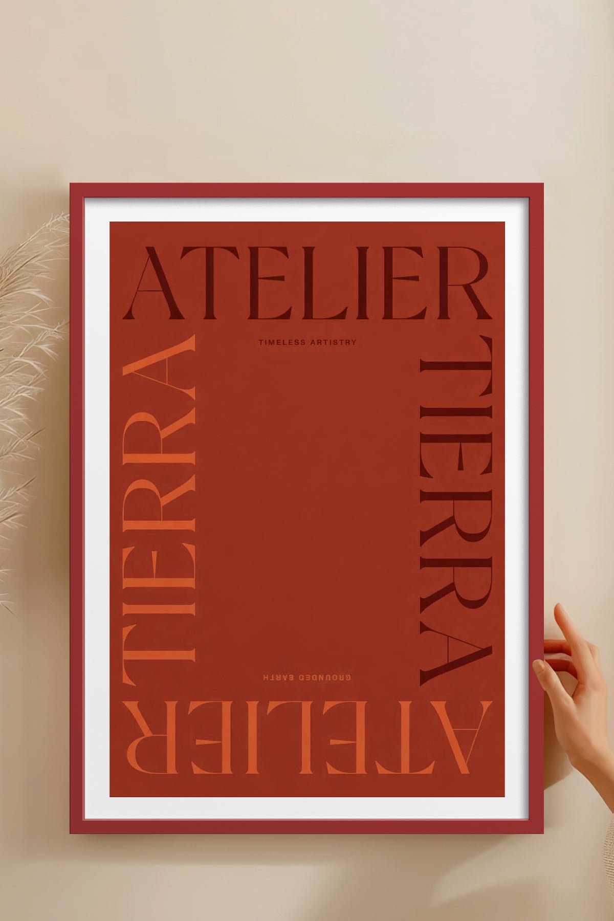 HOMEPACK Ahşap Çerçeveli Tablo Çerçeveli Poster Sanatsal Modern Duvar Dekoru BEK-8415