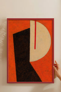 HOMEPACK Ahşap Çerçeveli Tablo Çerçeveli Poster Sanatsal Modern Duvar Dekoru BEK-8416