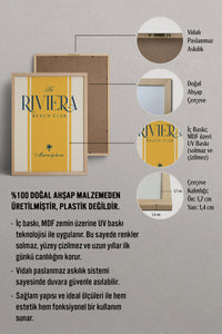 HOMEPACK Ahşap Çerçeveli Tablo Çerçeveli Poster Sanatsal Modern Duvar Dekoru BEK-8418