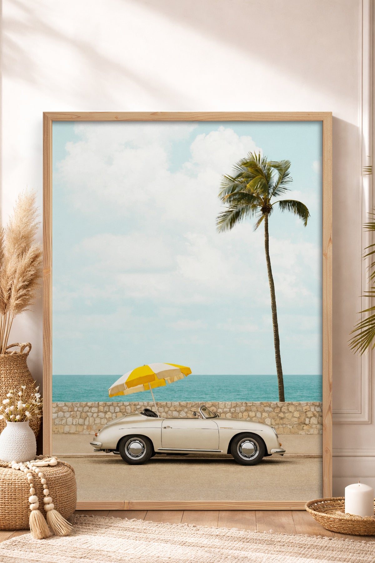 HOMEPACK Ahşap Çerçeveli Tablo Çerçeveli Poster Sanatsal Modern Duvar Dekoru BEK-8419