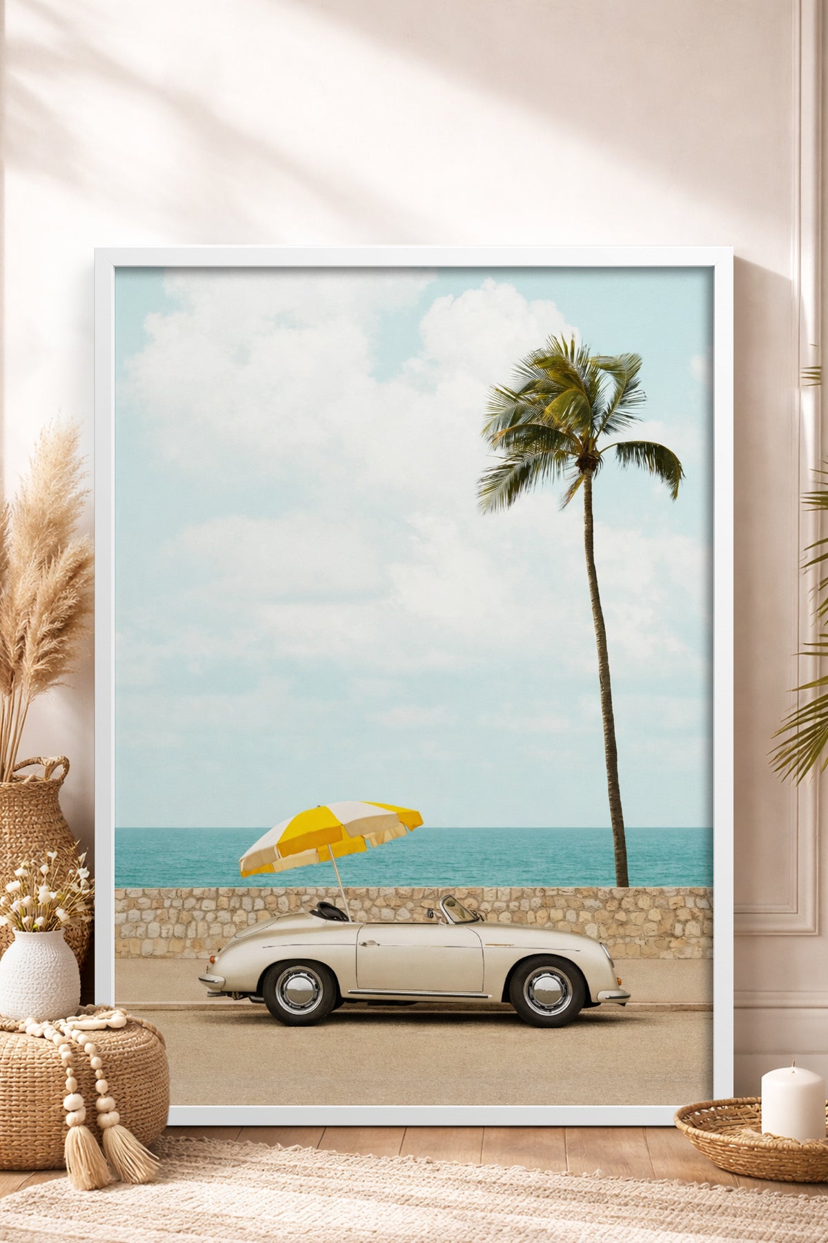 HOMEPACK Ahşap Çerçeveli Tablo Çerçeveli Poster Sanatsal Modern Duvar Dekoru BEK-8419