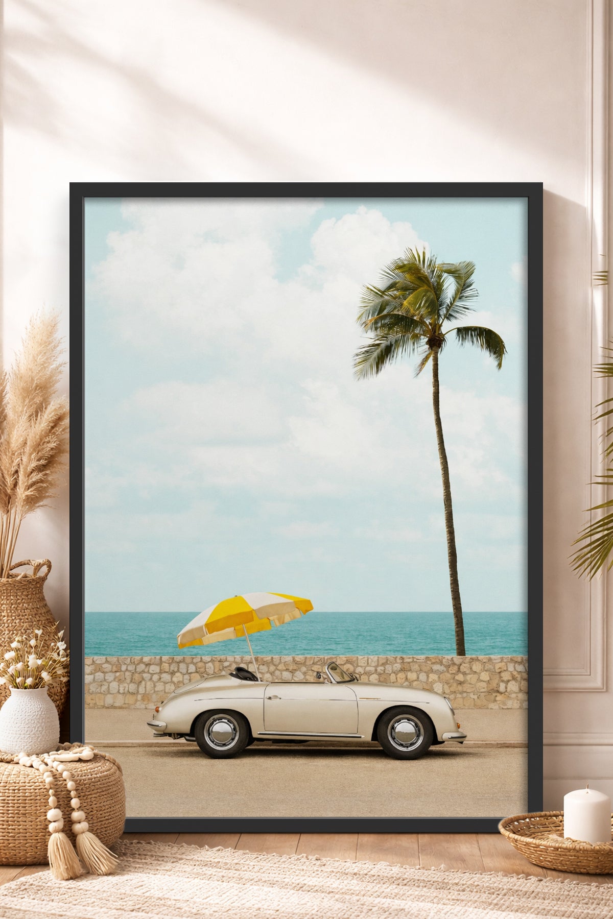 HOMEPACK Ahşap Çerçeveli Tablo Çerçeveli Poster Sanatsal Modern Duvar Dekoru BEK-8419