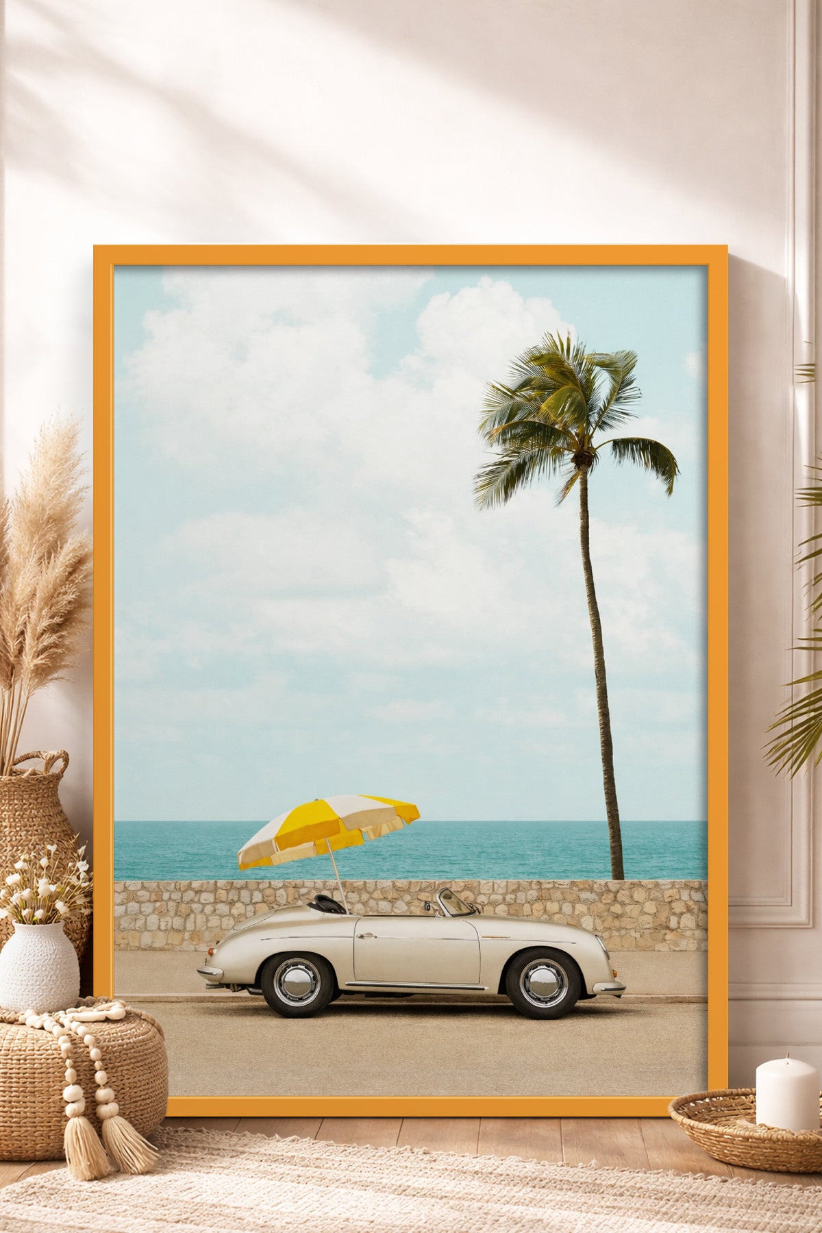 HOMEPACK Ahşap Çerçeveli Tablo Çerçeveli Poster Sanatsal Modern Duvar Dekoru BEK-8419