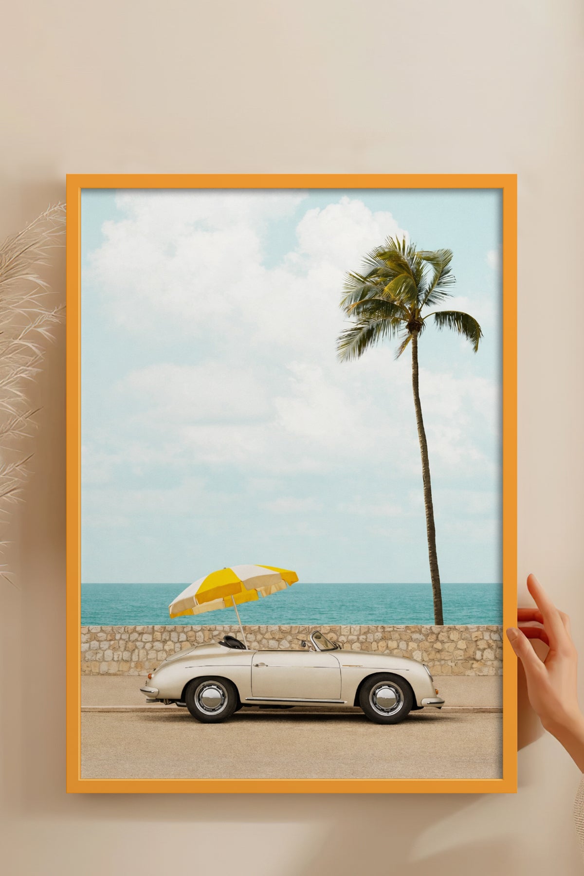 HOMEPACK Ahşap Çerçeveli Tablo Çerçeveli Poster Sanatsal Modern Duvar Dekoru BEK-8419