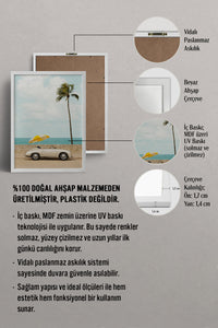 HOMEPACK Ahşap Çerçeveli Tablo Çerçeveli Poster Sanatsal Modern Duvar Dekoru BEK-8419