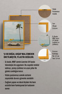 HOMEPACK Ahşap Çerçeveli Tablo Çerçeveli Poster Sanatsal Modern Duvar Dekoru BEK-8419