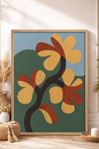 HOMEPACK Ahşap Çerçeveli Tablo Çerçeveli Poster Sanatsal Modern Duvar Dekoru BEK-8420
