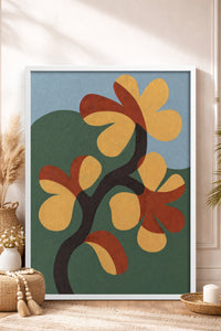 HOMEPACK Ahşap Çerçeveli Tablo Çerçeveli Poster Sanatsal Modern Duvar Dekoru BEK-8420