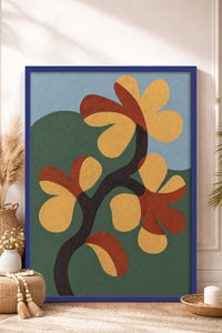 HOMEPACK Ahşap Çerçeveli Tablo Çerçeveli Poster Sanatsal Modern Duvar Dekoru BEK-8420