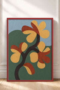 HOMEPACK Ahşap Çerçeveli Tablo Çerçeveli Poster Sanatsal Modern Duvar Dekoru BEK-8420
