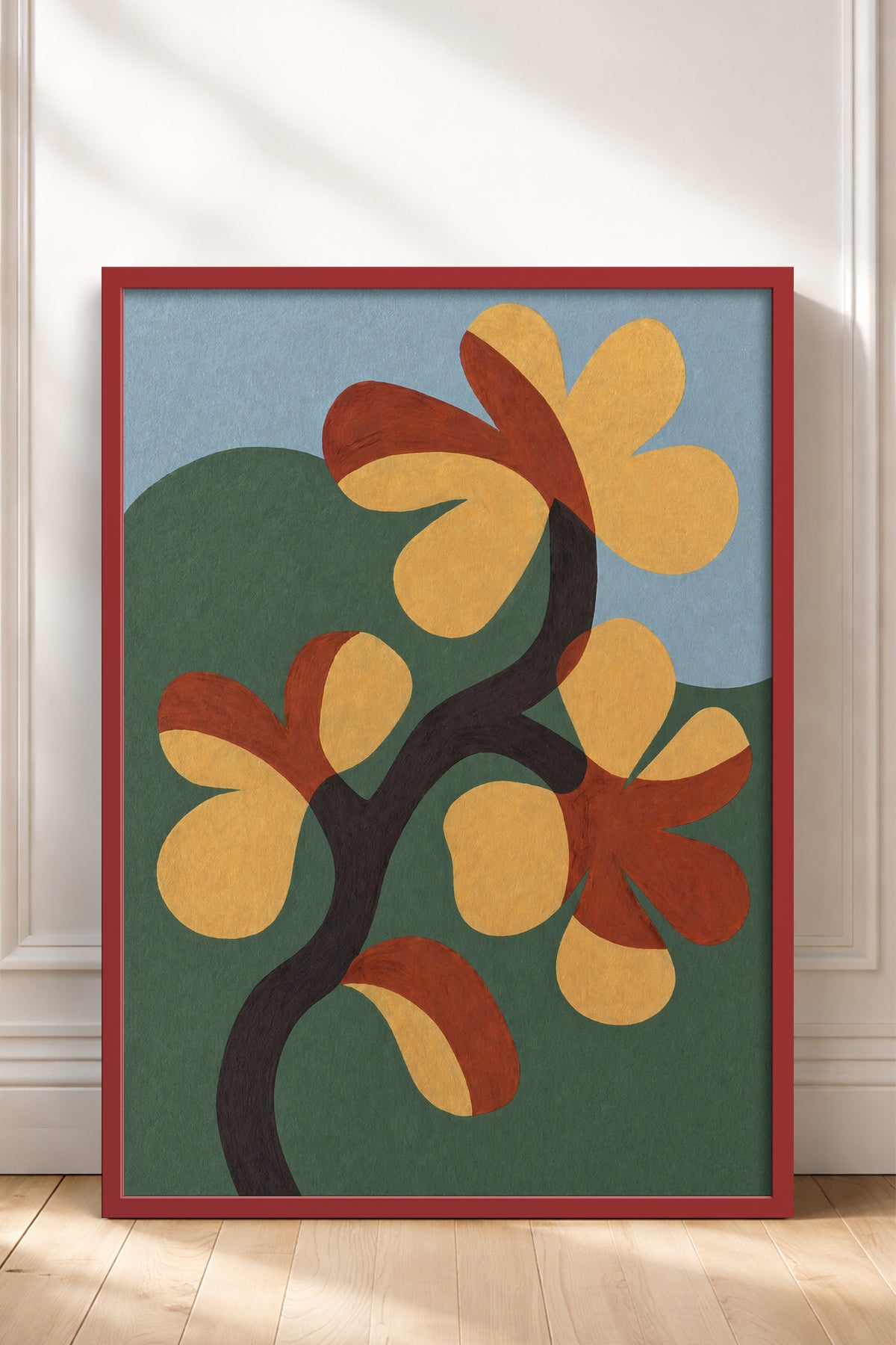 HOMEPACK Ahşap Çerçeveli Tablo Çerçeveli Poster Sanatsal Modern Duvar Dekoru BEK-8420