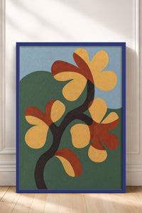 HOMEPACK Ahşap Çerçeveli Tablo Çerçeveli Poster Sanatsal Modern Duvar Dekoru BEK-8420