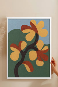 HOMEPACK Ahşap Çerçeveli Tablo Çerçeveli Poster Sanatsal Modern Duvar Dekoru BEK-8420